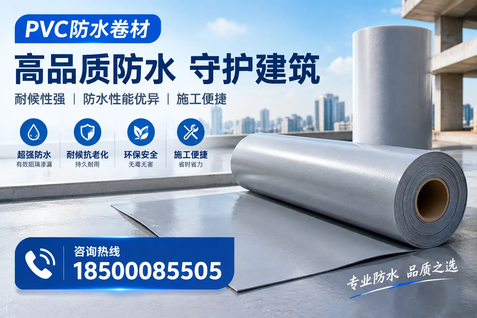 PVC防水卷材的防水效果评测，适合平凉的科学依据